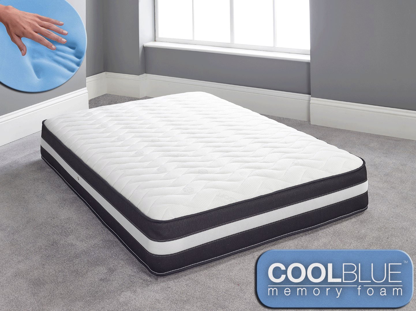 Experience Unmatched Comfort With Our Cool Blue Memory Foam Mattress